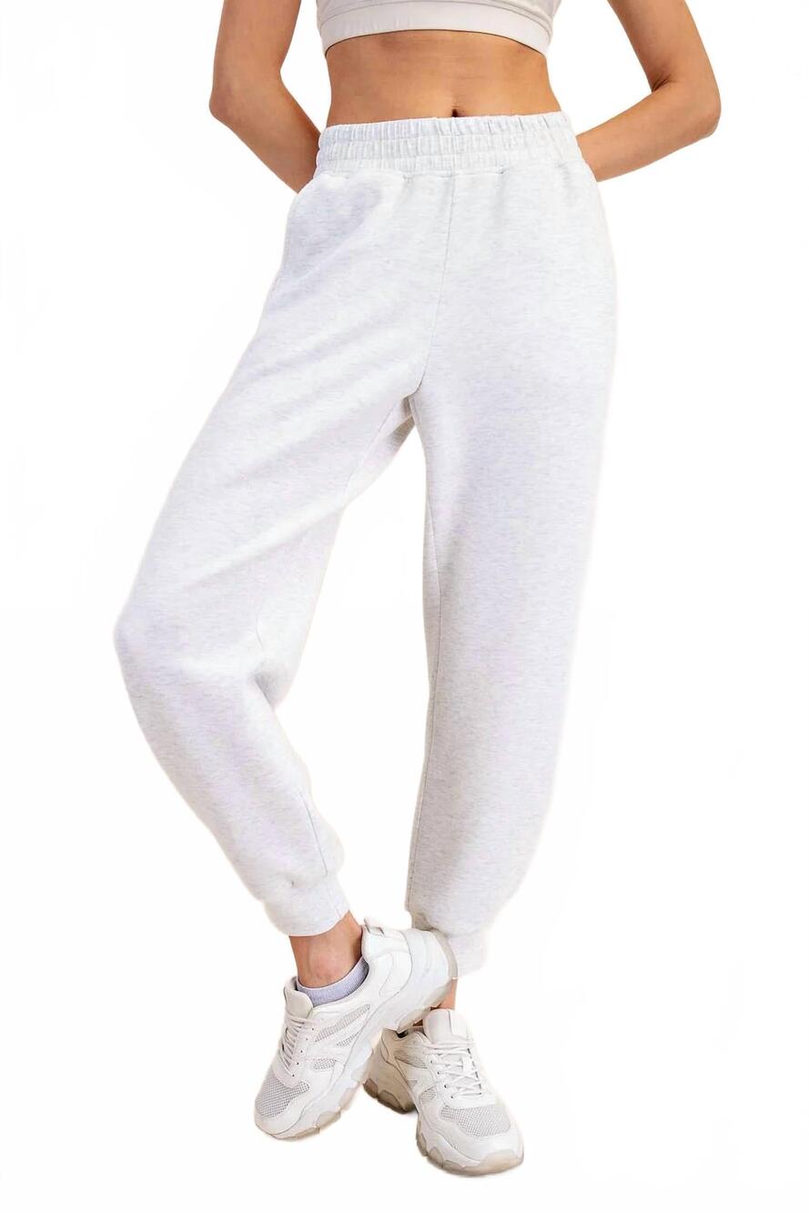 NEW RAE MODE modal scuba full length jogger pants in grey